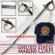 39 1/2" United States Marine Corps NCO USMC War Officer Sword Saber Gold & Red Hatrd 